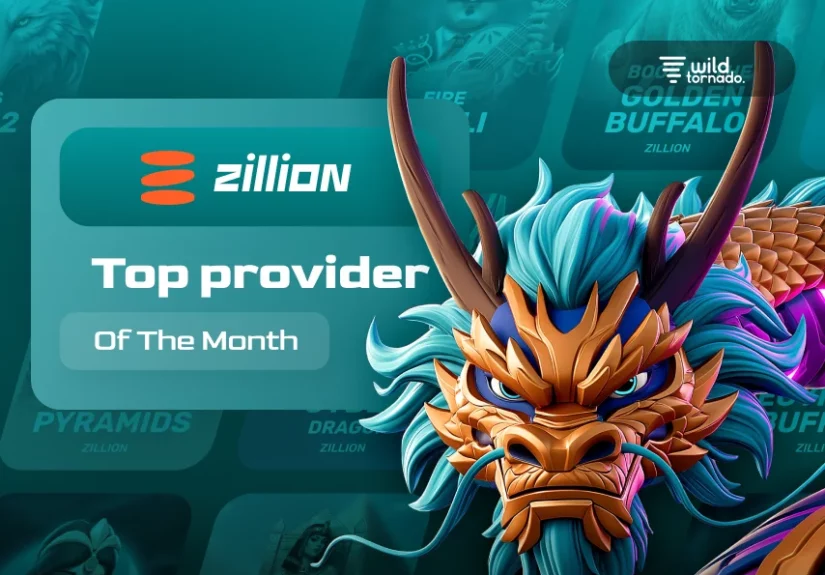 Zillion named Top Provider of August 2026 at WildTornado online casino