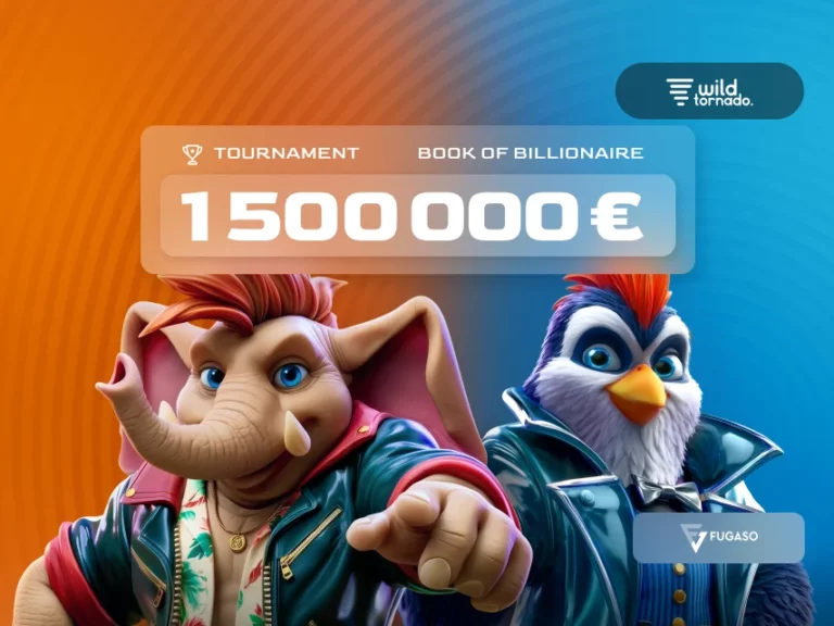 Fugaso Book of Billionaire slot tournament with golden luxury theme and leaderboard rewards